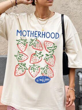 Motherhood Is My Jam T-shirt, Mama Graphic Tee